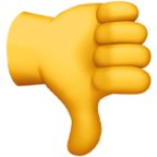 thumbs down emoji